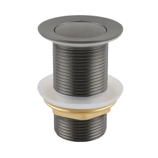 [GM002.PUW] 32/40mm Solid Brass Basin Pop Up Waste – Gunmetal– No Overflow