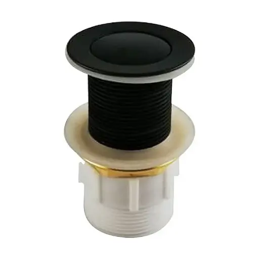 [OX002.PUW] 32/40mm Solid Brass Basin Pop Up Waste – Black– No Overflow