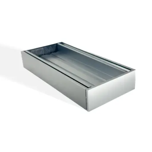 [MS-35TIG-S] 100x100x35mm Brushed Silver Ezy Flow Tile Insert Grate 