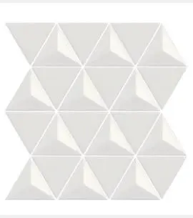 Lanka Geometrica Gloss White Ceramic Mosaic Wall Tiles 28.4x32.8
