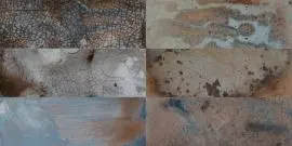 PERONDA RAKU MIXED COLOUR WALL 6 TILE SCORE 20x40cm