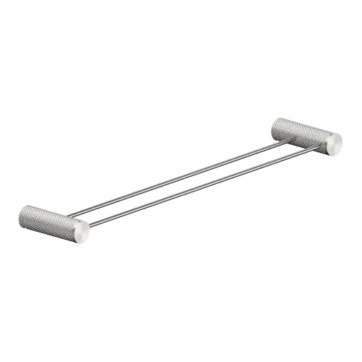 [NR2524dBN] OPAL DOUBLE TOWEL RAIL 600MM BRUSHED NICKEL