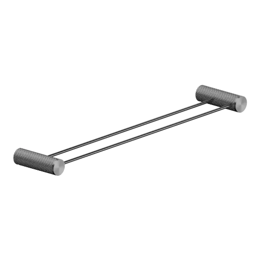 [NR2524dGR] OPAL DOUBLE TOWEL RAIL 600MM GRAPHITE