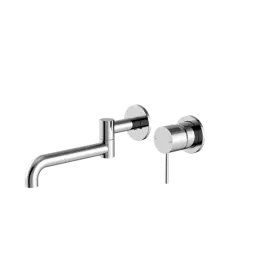 [NR221910RCH] MECCA WALL BASIN/BATH MIXER SWIVEL SPOUT 225MM CHROME 