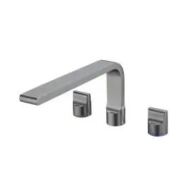 [NR201703sGM] PEARL GUN METAL BATH SET SPOUT ONLY