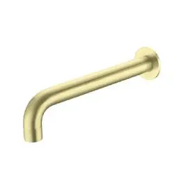 [NR211707a180sBG] KARA WALL BASIN SET SPOUT ONLY 180MM BRUSHED GOLD 