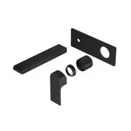 [NR321510ATMB] BIANCA MATTE BLACK WALL BASIN/BATH MIXER 187MM TRIM KITS ONLY