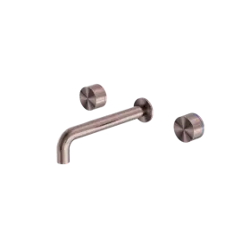 [NR211707a217BZ] KARA WALL BASIN SET 215MM BRUSHED BRONZE 