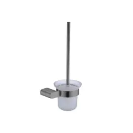 [NR9088GM] BIANCA GUN METAL TOILET BRUSH HOLDER