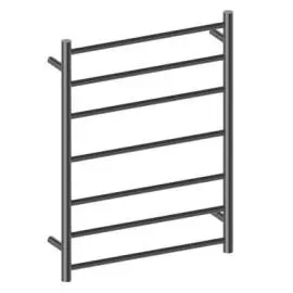 [NR190002HGR] HEATED GRAPHITE TOWEL LADDER BRUSHED