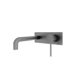 [NR250810bMB] DOLCE WALL BASIN/BATH MIXER MATTE BLACK 