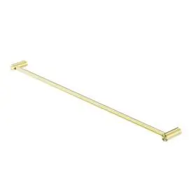 [NR2330BG] NEW BRUSHED GOLD MECCA SINGLE TOWEL RAIL 800MM
