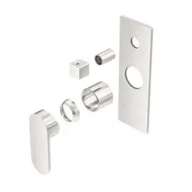 [NR301311ATBN] ECCO SHOWER MIXER WITH DIVERTOR TRIM KITS ONLY BRUSHED NICKEL 