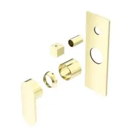 [NR301311ATBG] ECCO SHOWER MIXER WITH DIVERTOR TRIM KITS ONLY BRUSHED GOLD 