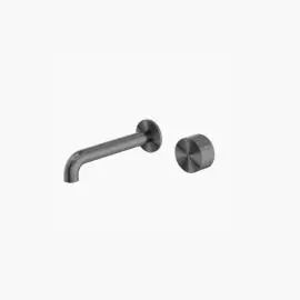 [NR271907a120GM] KARA GUN METAL PROGRESSIVE WALL BASIN/BATH SET 120MM