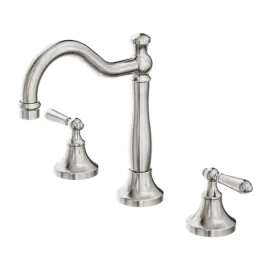 [NR692102a02BN] YORK BRUSHED NICKEL BASIN SET WITH METAL LEVER