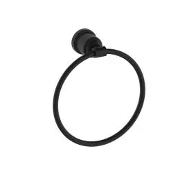 [NR6980MB] YORK MATTE BLACK TOWEL RING