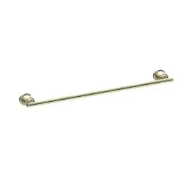 [NR6924AB] YORK AGED BRASS SINGLE TOWEL RAIL 600MM