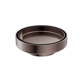 [NRFW004BZ] 130MM ROUND TILE INSERT FLOOR WASTE 80MM OUTLET BRUSHED BRONZE 