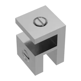 [NRSH201GM] OVER-PANEL GUN METAL GLASS TO GLASS FITTING 10MM