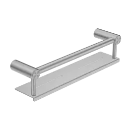 [NRCR2512CGM] MECCA CARE GUN METAL 25MM GRAB RAIL WITH SHELF 300MM