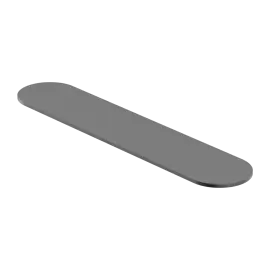 [NR1687AGR] ZEN SS316L GRAPHITE METAL SHOWER SHELF