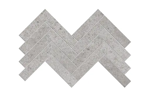 [HBMFTOLYEGRY] HERRING BONE GLAZED PORCELAIN ELEGANCE GREY MOSAICS FLOOR TILES 