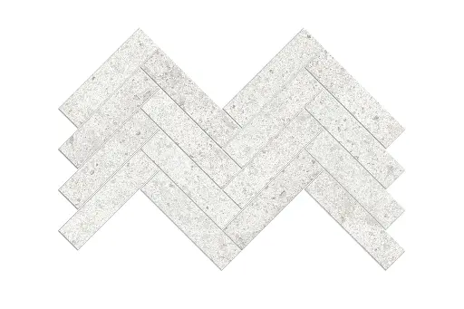 [HBMFTOLYEWHT] HERRING BONE GLAZED PORCELAIN ELEGANCE WHITE MOSAICS FLOOR TILES  