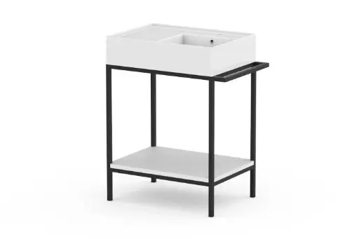 [ANTFC0600FML] ADP Antonio Floor Mount Vanity Left Hand Basin 600mm