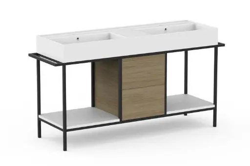[ANTFC1400FMD] ADP Antonio Floor Mount Vanity Double Basin 1400mm