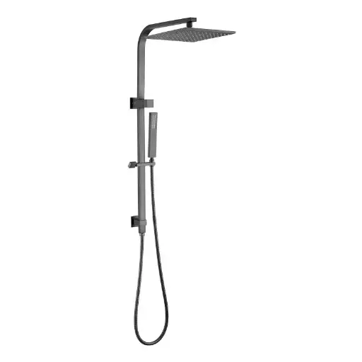[GM2130.SH] 10" Gunmetal square shower station with handheld spray head