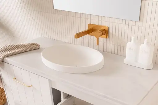 [TOPTDIG5037-TS] Dignity Semi Inset Basin Matte White 