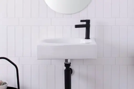 [TOPCHUMWH] Humphrey Wall Basin Gloss White 1TH 