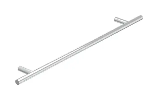 [HANDRNDCR096CHR] Rnd Cross Bar Handle 96 cc Chrome