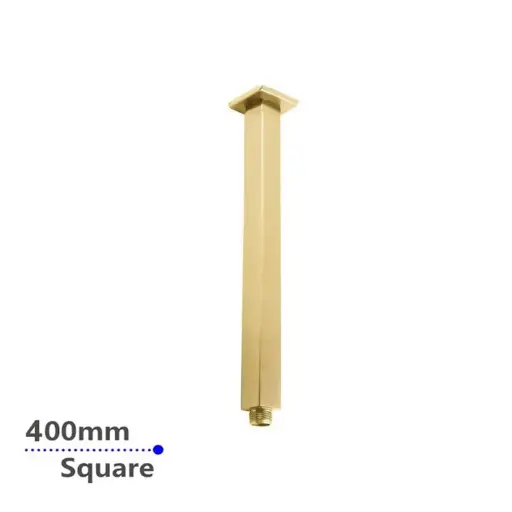 [BUYG0117.SA] 400mm Brushed Brass Ceiling Shower Arm 