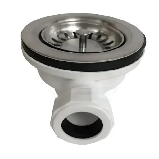 [TWMOO] Chrome Kitchen Sink Waste with Overflow