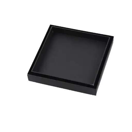 [OX003.FD] 120x120mm Black Tile Insert Drain 