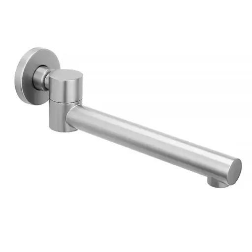 [BU0004.BS] Round Brushed Nickel Bathtub/Basin Swivel Wall Spout