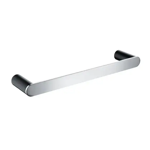 [OXCH6503.TR] RUSHY - Black & Chrome Hand Towel Bar