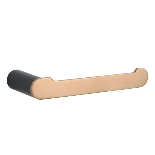 [OXRG6513.TR] RUSHY - Black & Rose Gold Toilet Paper Holder 