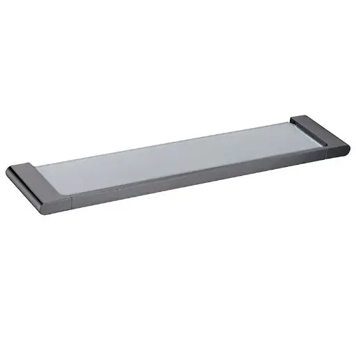 [GM8014.TR] VOG - Gunmetal Glass Shelf