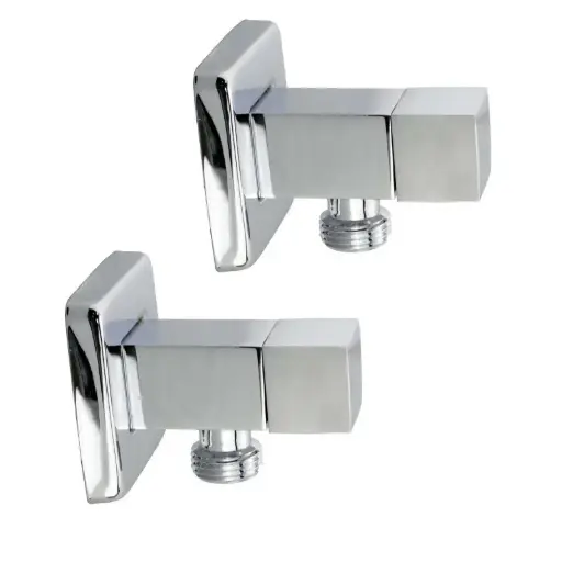 [CH0017.WMT+CH0017.WMT] Chrome Washing Machine Taps One Pair 